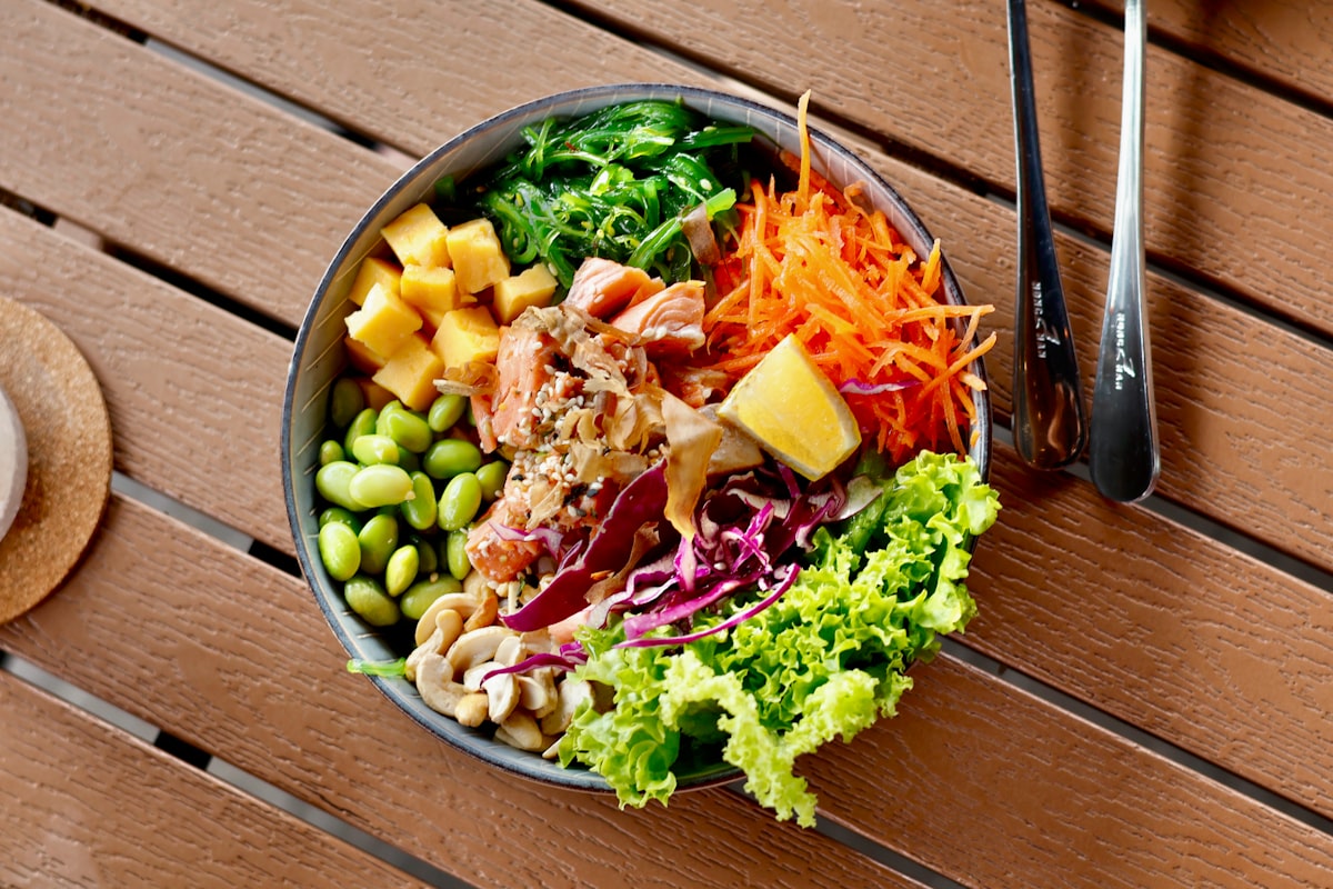 Colorful vegetable stir-fry